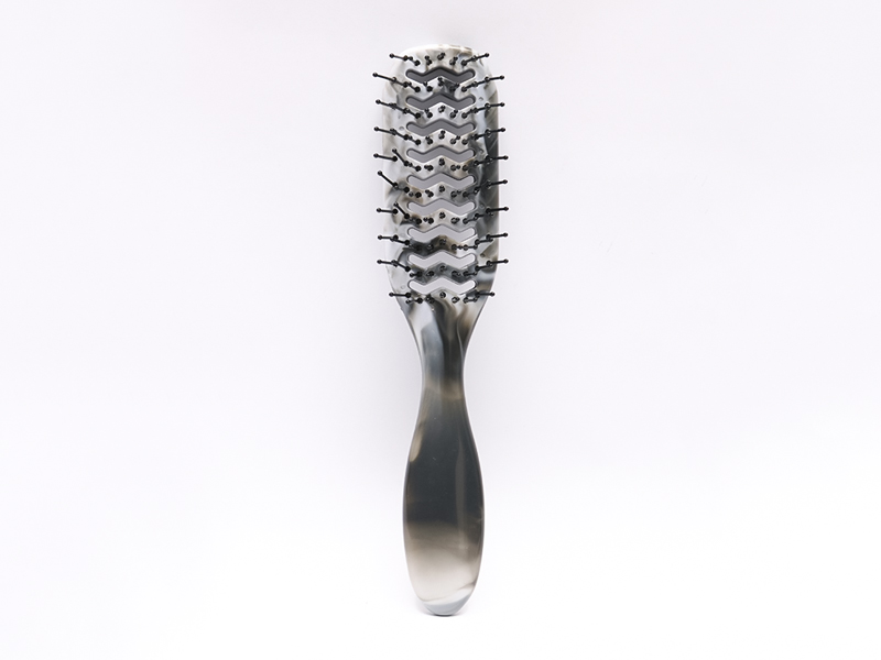 Brosse à cheveux à palette ventilée naturelle en plastique pour cheveux épais