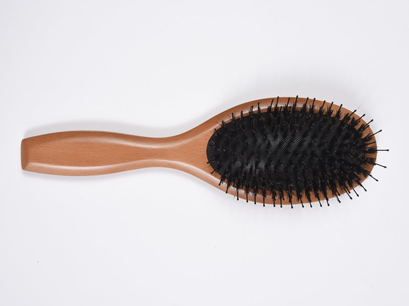 Brosse à cheveux en bambou en bois mélangé
