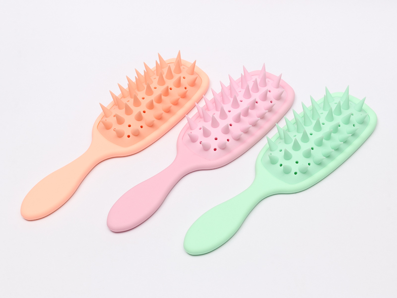 Brosse démêlante de massage de tête en silicone