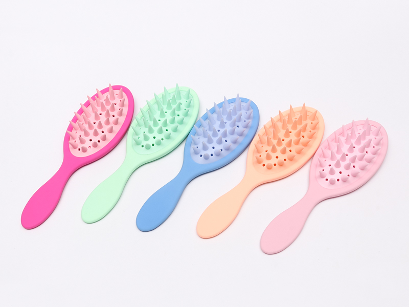 Brosse démêlante de massage de tête en silicone