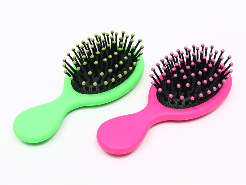 Mini perruque pour bébé, petite brosse à cheveux incurvée en bois