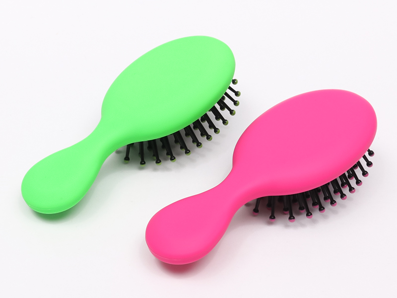 Mini perruque pour bébé, petite brosse à cheveux incurvée en bois