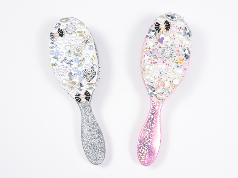 Brosse à cheveux démêlante ovale Jewelry Bling