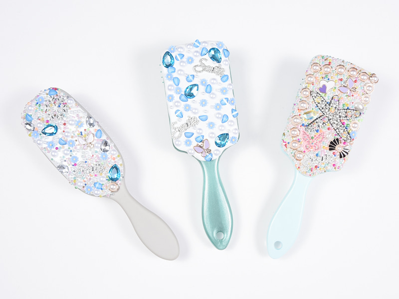 Brosse à cheveux démêlante ovale Jewelry Bling