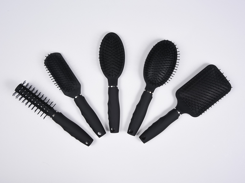 Brosse de massage du cuir chevelu, peinture en caoutchouc, brosse à cheveux