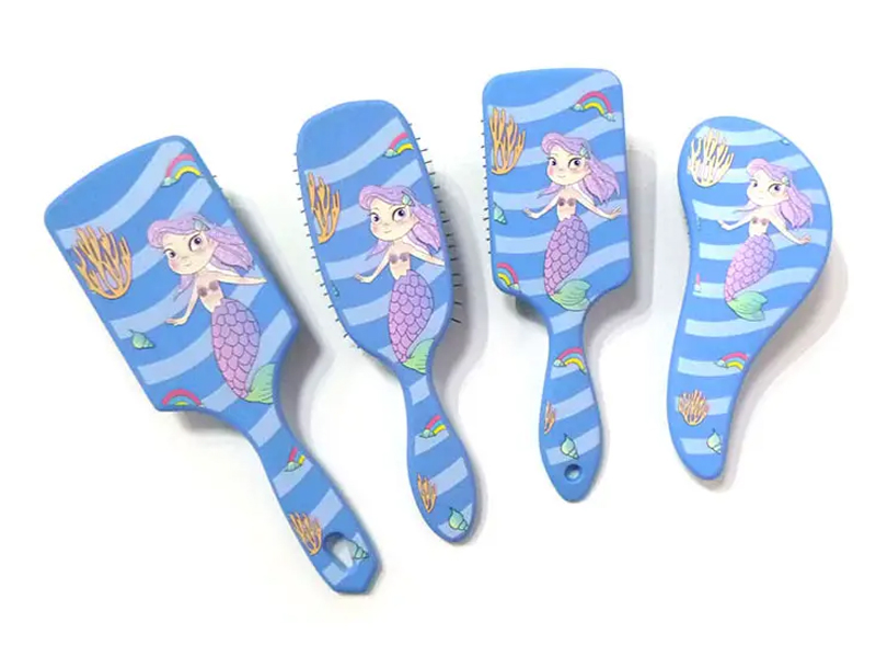 Brosse à cheveux démêlante avec impression