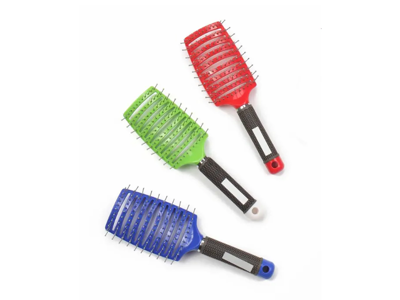 Brosse à cheveux en plastique pour massage du cuir chevelu