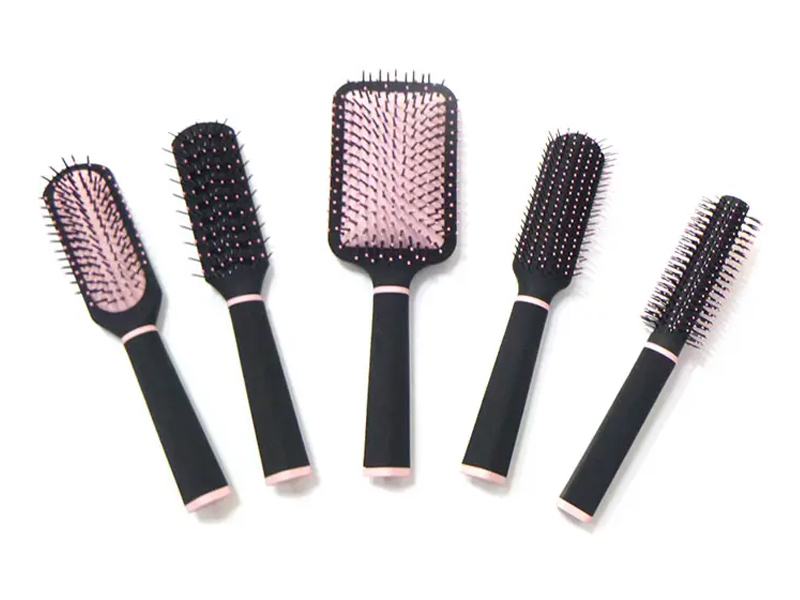 Ensemble de brosses à cheveux pour massage du cuir chevelu, sèche-cheveux rotatif
