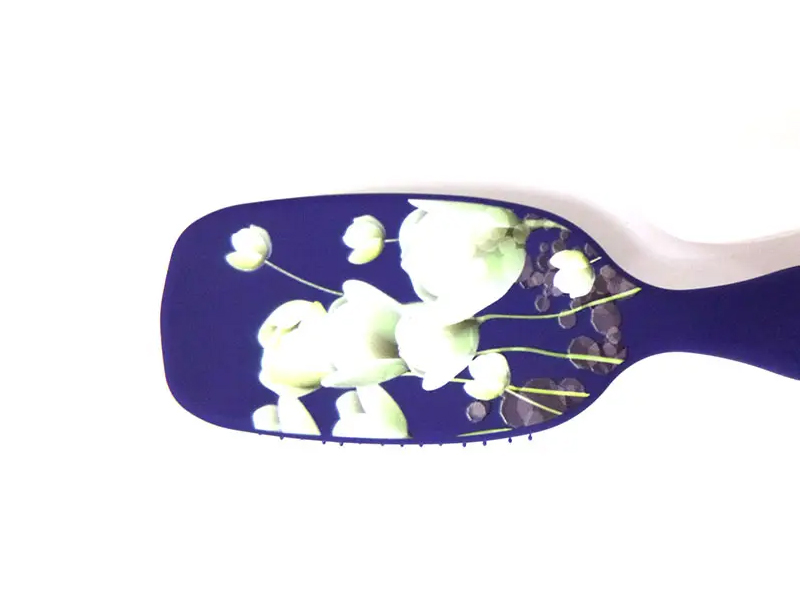 Brosse à extensions de cheveux démêlante en plastique