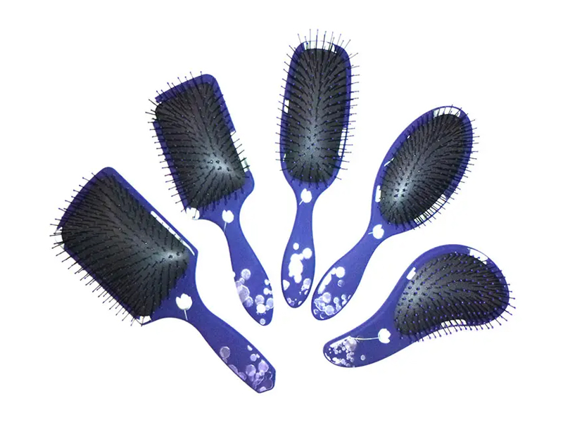Brosse à extensions de cheveux démêlante en plastique