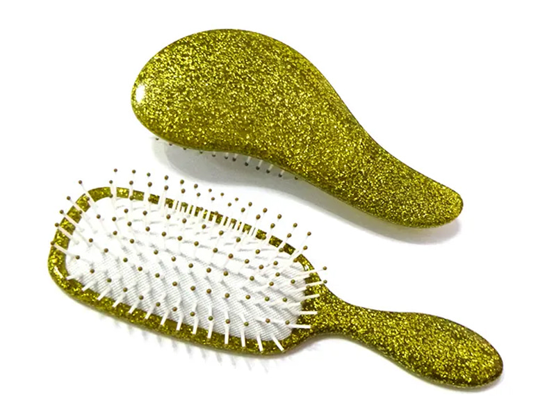 Brosse à cheveux démêlante à coussin pailleté
