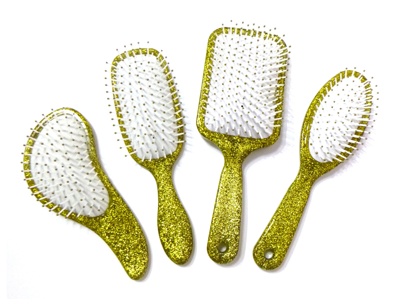 Brosse à cheveux démêlante à coussin pailleté