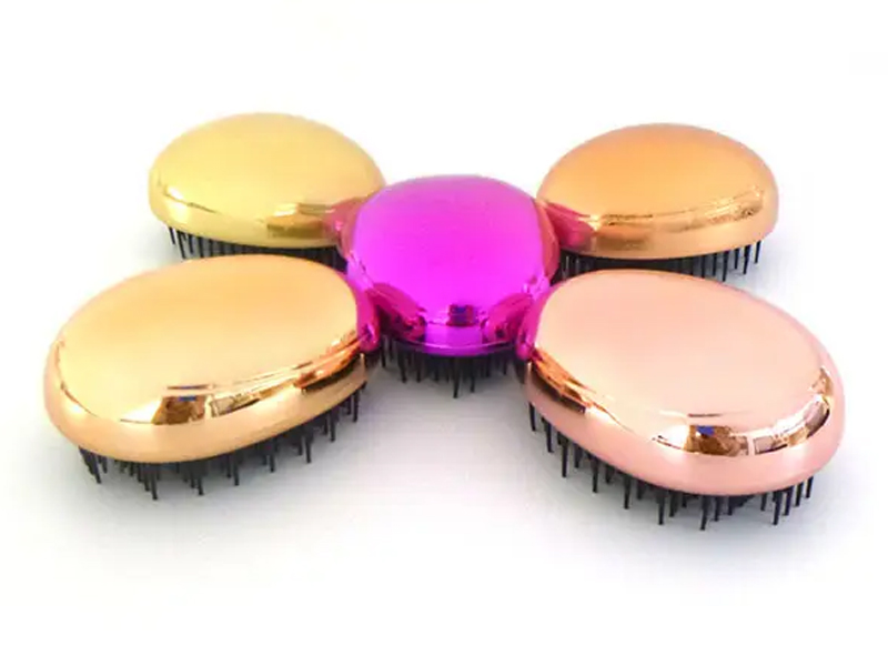 Petite brosse à cheveux ronde de voyage pour cheveux lisses