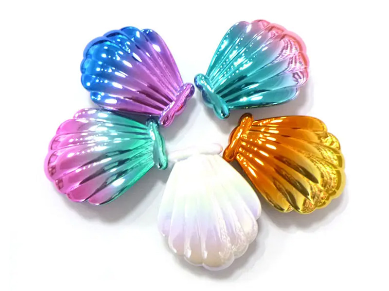 Mini brosse à cheveux démêlante galvanisée en forme de coquille pour enfants