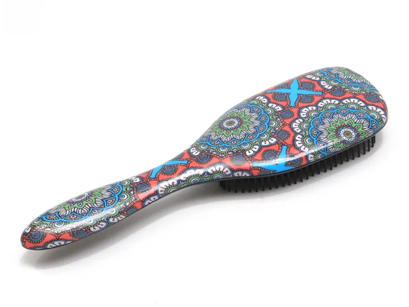 Brosse à cheveux démêlante bouclée en nylon coussin