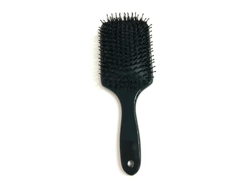 Brosse à cheveux en bambou démêlante de palette en bois de massage de poils de sanglier
