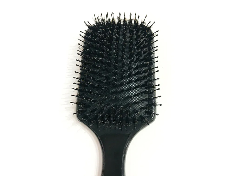 Brosse à cheveux en bambou démêlante de palette en bois de massage de poils de sanglier