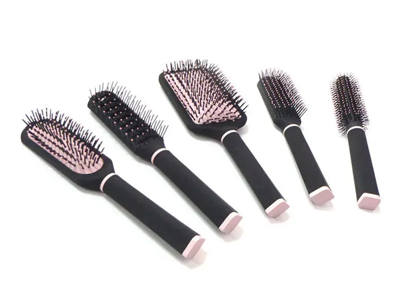 Ensemble de brosses à cheveux pour massage du cuir chevelu, sèche-cheveux rotatif