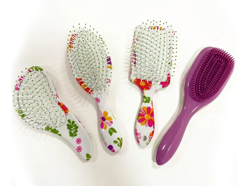 Brosse à cheveux démêlante en plastique pour femmes, Massage du cuir chevelu, coussin d'air