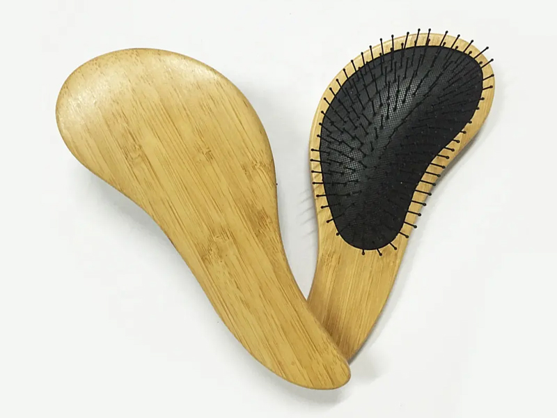 Brosse à cheveux coussin démêlant en bambou