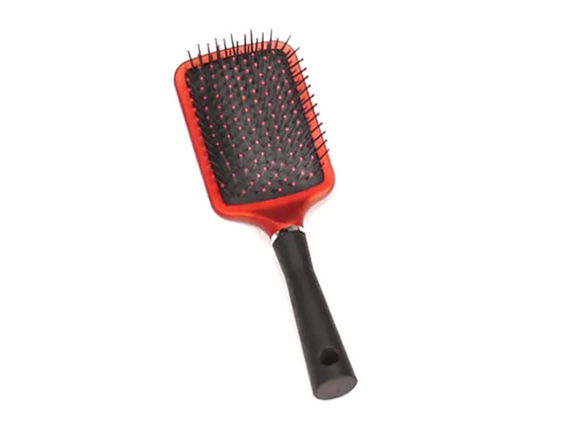 Ensemble de brosses à cheveux avec coussin en plastique et évent avec revêtement en caoutchouc