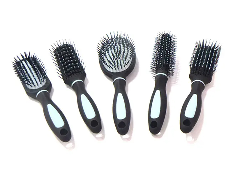 Ensemble de peignes de massage pour cuir chevelu, avec poignée en plastique, démêlent les poils durs