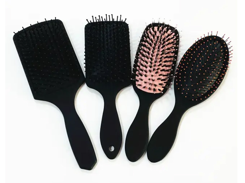Brosse à extensions de cheveux en poils de sanglier