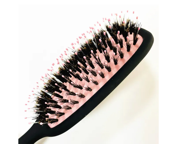 Brosse à extensions de cheveux en poils de sanglier