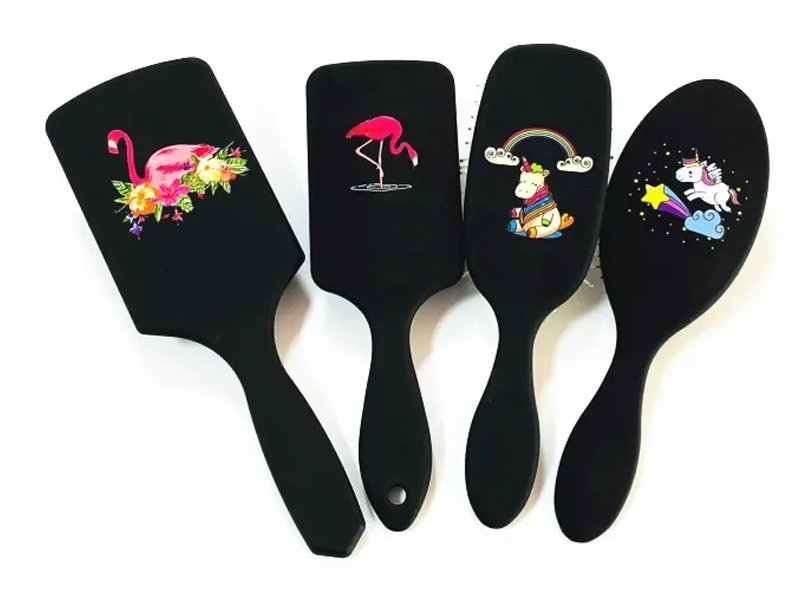 Brosse à extensions de cheveux en poils de sanglier