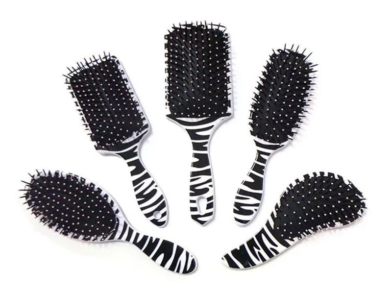 Peigne à shampoing pour cheveux, lisseur rond