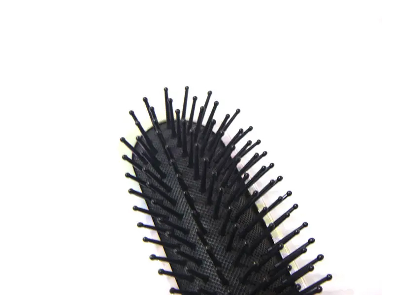 Brosse ondulée incurvée pour massage du cuir chevelu, shampooing 360
