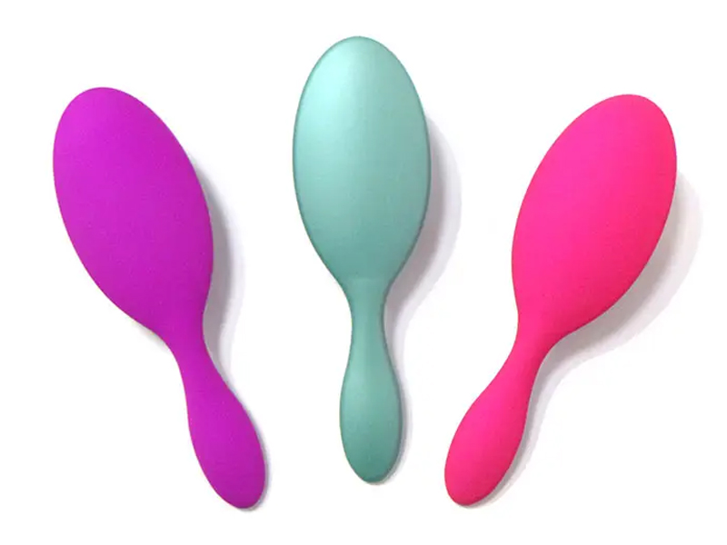 Brosse démêlante, brosse à cheveux avec revêtement en caoutchouc