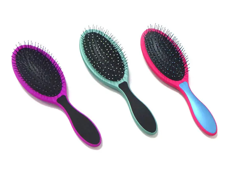Brosse démêlante, brosse à cheveux avec revêtement en caoutchouc