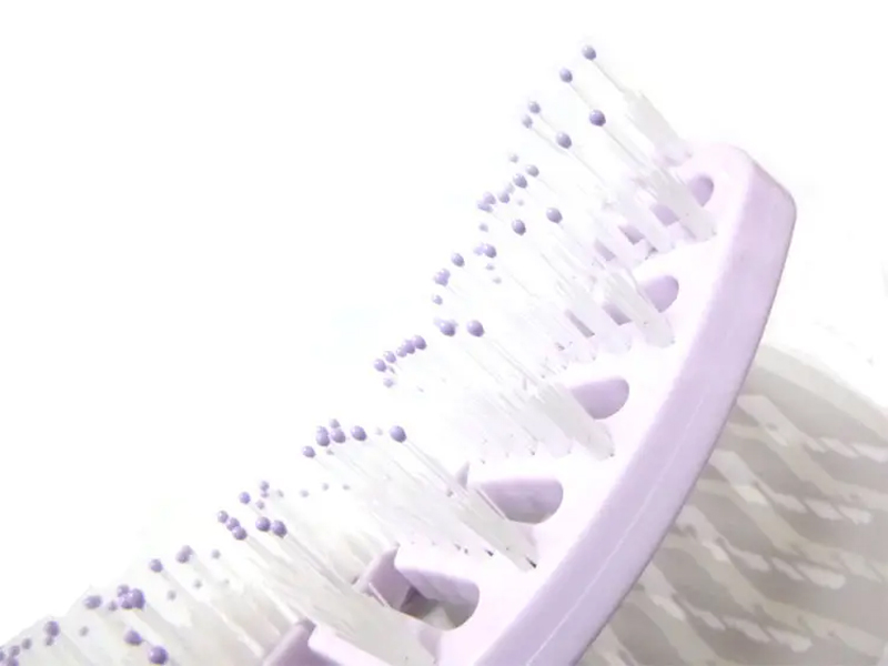 Brosse à cheveux à palette ventilée naturelle en plastique