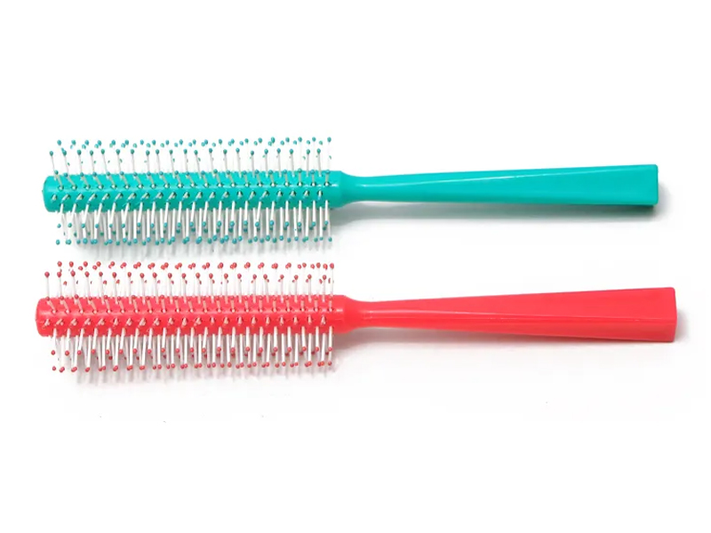 Perruque démêlante rose pour enfants, brosses rondes en poulpe