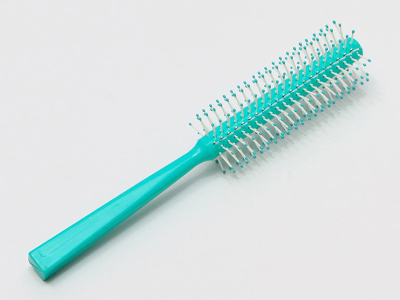 Perruque démêlante rose pour enfants, brosses rondes en poulpe