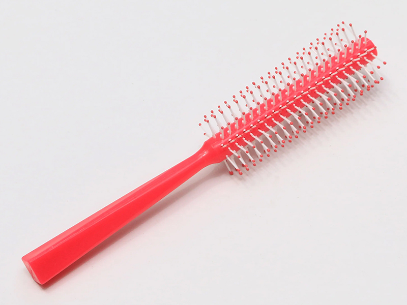 Perruque démêlante rose pour enfants, brosses rondes en poulpe