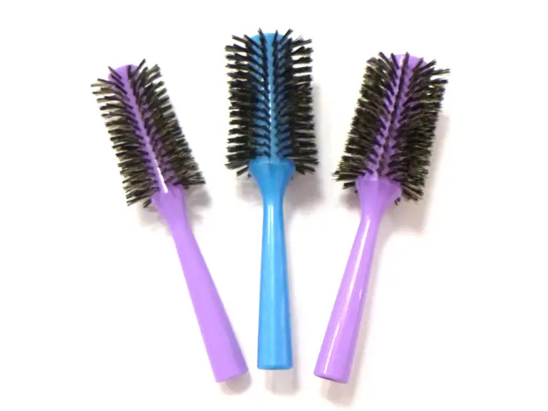 Brosse à cheveux Lg avec poignée en plastique pour sèche-linge