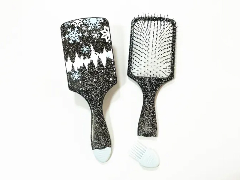 Brosse à cheveux à palette facile à nettoyer