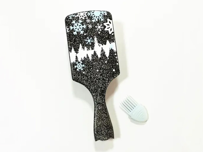 Brosse à cheveux à palette facile à nettoyer