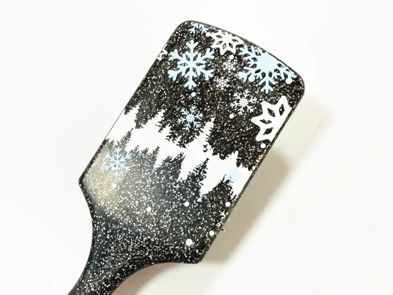 Brosse à cheveux à palette facile à nettoyer