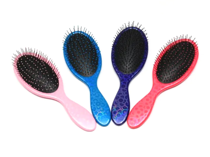Brosse démêlante ovale brillante imprimée fantaisie