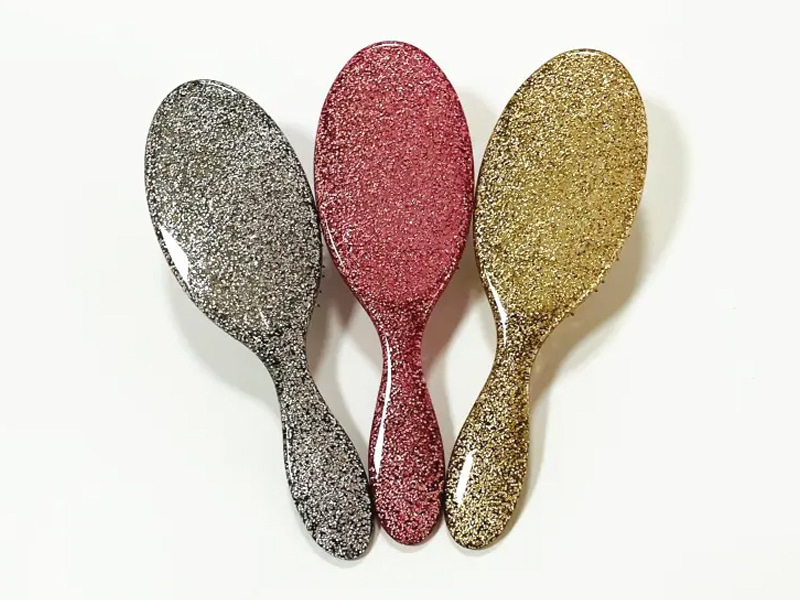 Brosse à cheveux à coussin démêlant à paillettes