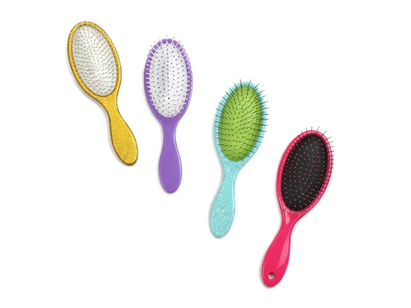 Brosse démêlante ovale brillante imprimée fantaisie