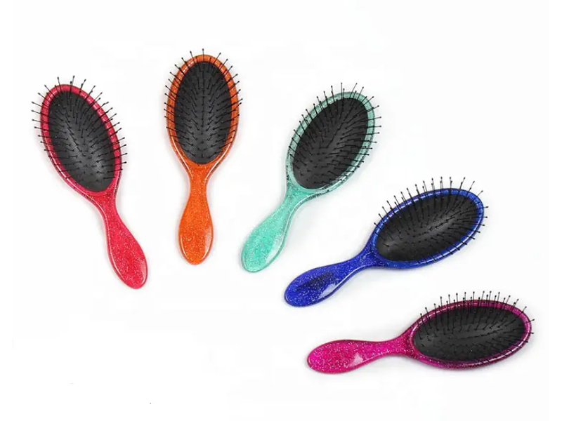 Brosse à cheveux démêlante ovale en plastique ABS