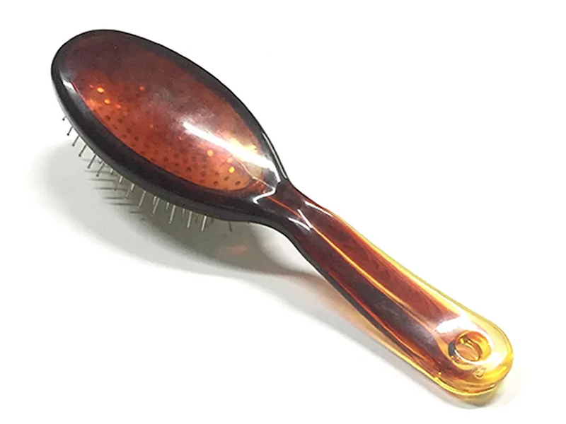 Brosse à cheveux de massage de tête de couleur ambre