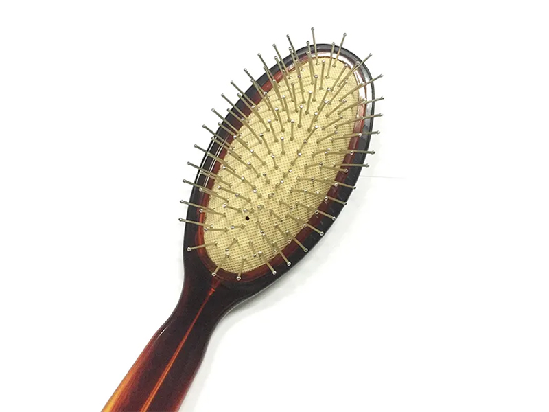 Brosse à cheveux de massage de tête de couleur ambre