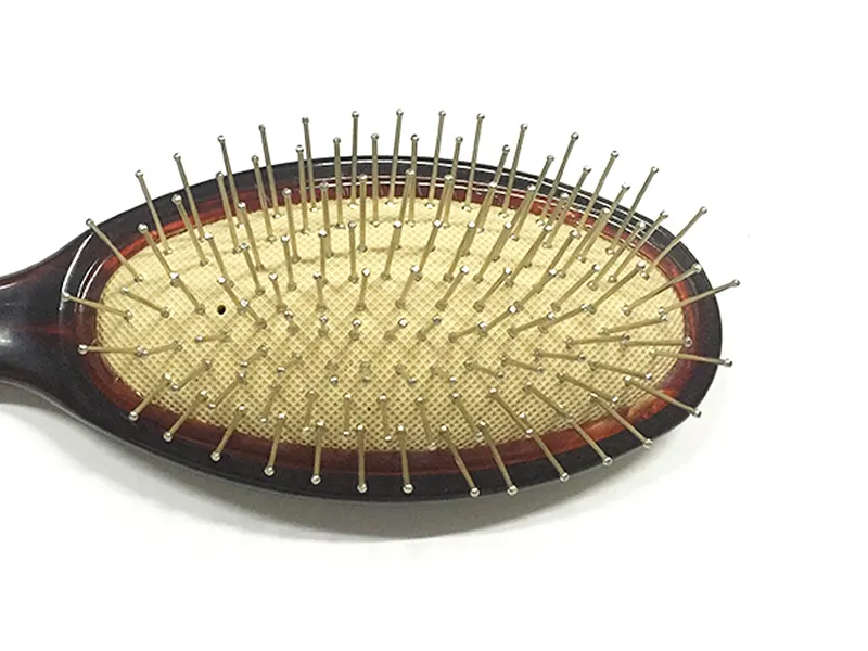 Brosse à cheveux de massage de tête de couleur ambre