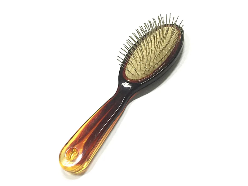 Brosse à cheveux de massage de tête de couleur ambre
