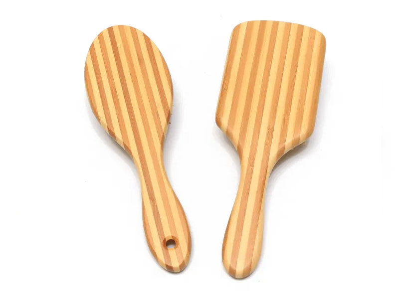 Produits de massage du cuir chevelu en bambou Brosse à cheveux en bois